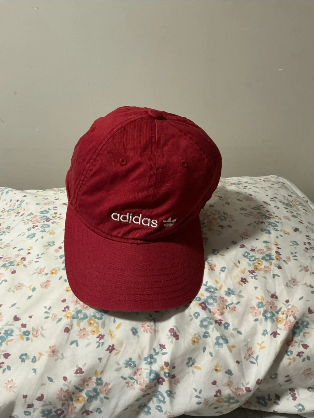 adidas Kids Maroon Red Cap with Embroidered Logo